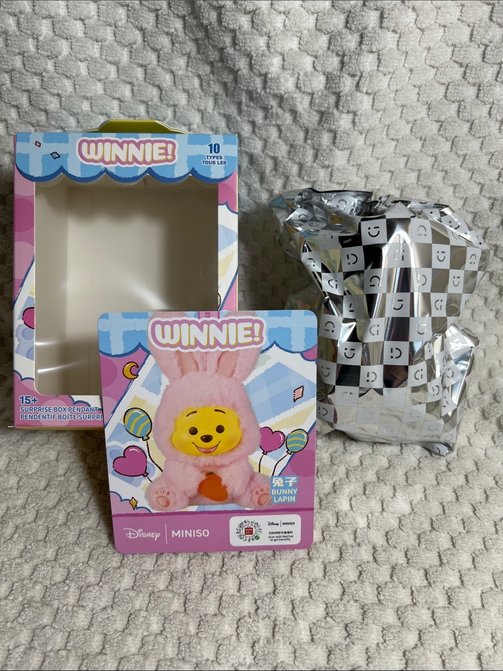 Winnie! Disney x Miniso Plush Pendant - PINK RABBIT